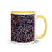 Basking Abstract design Mug with Colour Inside