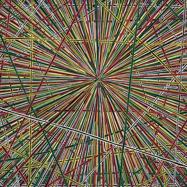 abstract colourful painting of the beginning