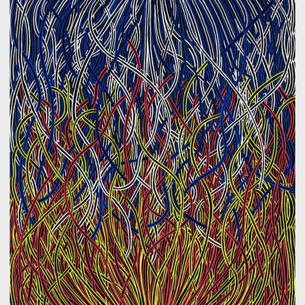 Hot and Cold abstract painting