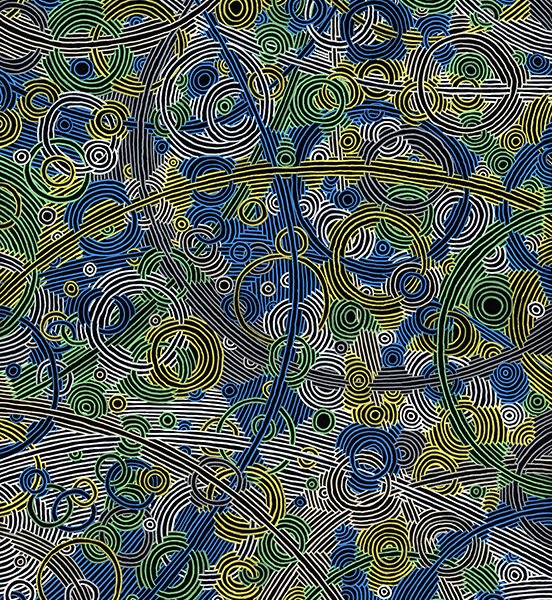 painting that looks like puddle ripples abstract painting